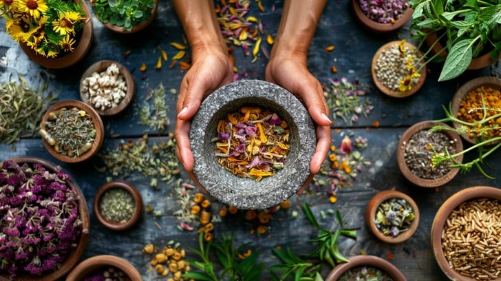 Organic herbs and spices